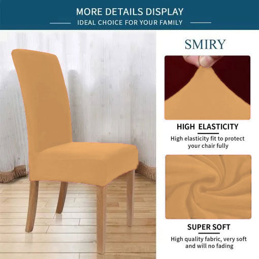 Flexible Jersey Cotton Chair Covers-beige skin