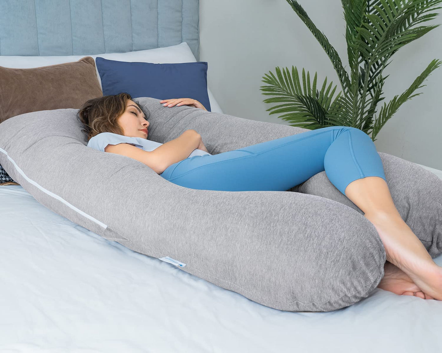 Pregnancy Support Pillow / Maternity Pillow / Sleeping Support Pillow Grey