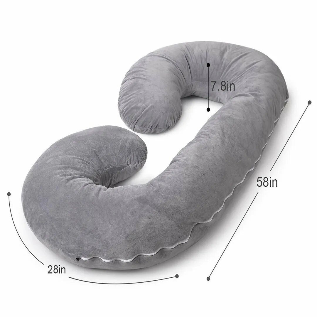 Pregnancy Support Pillow / Maternity Pillow / Sleeping Support Pillow Dark Purple