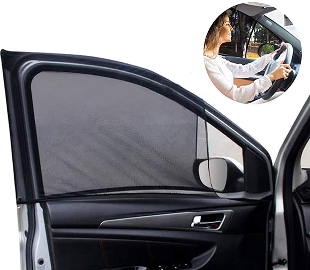 Car Window Sun Shades - Flexible Car Window Shades - 4 Pieces