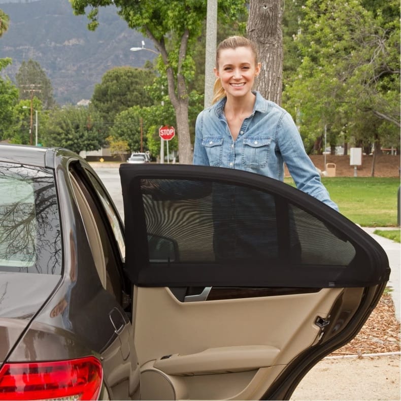 Car Window Sun Shades - Flexible Car Window Shades - 4 Pieces